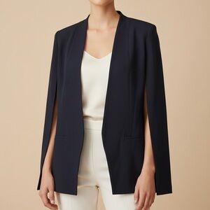 KOBI HALPERIN Adrian Cape Blazer In Navy Blue Size M